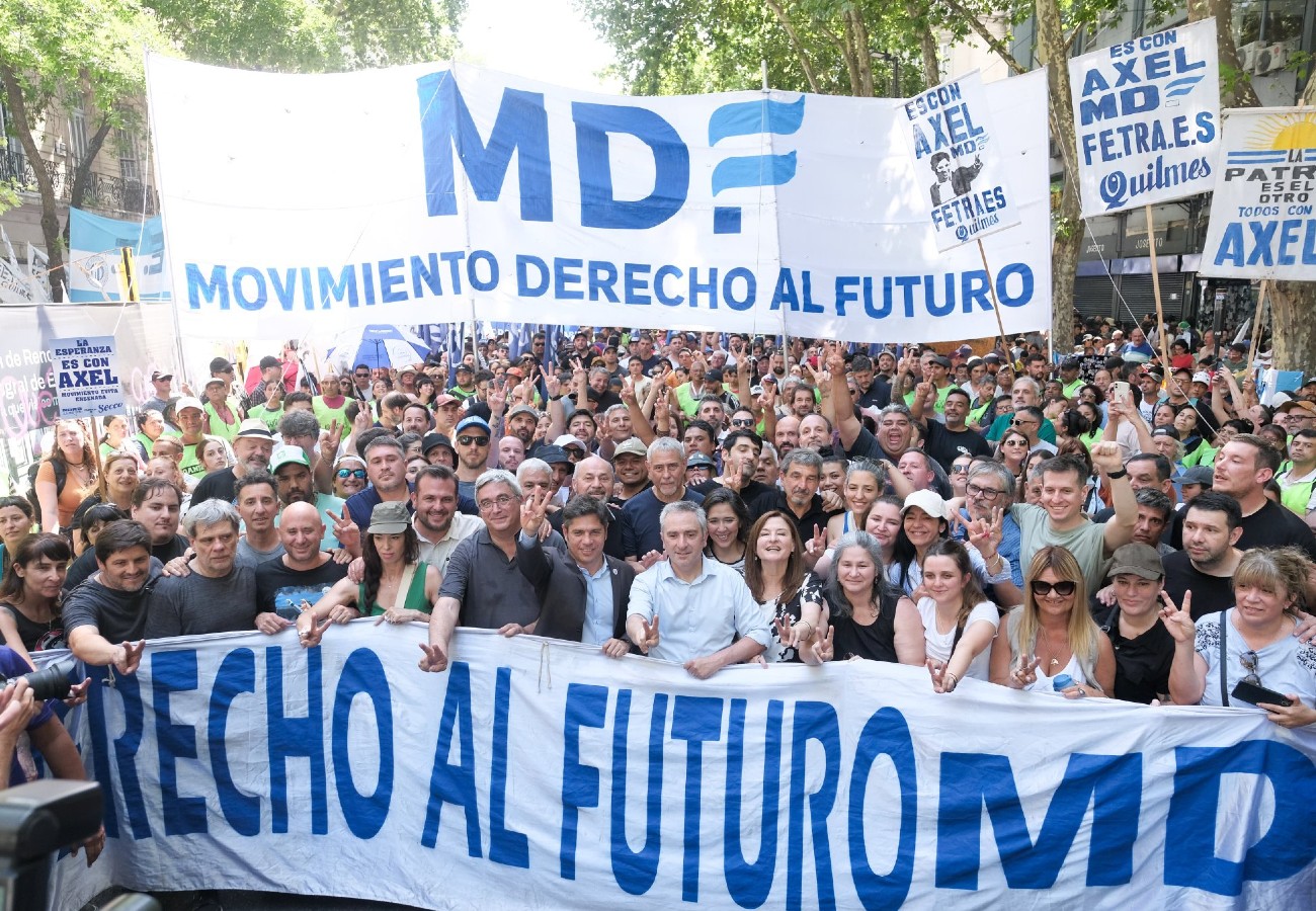 Imagen de El MDF movilizó contra la reforma laboral, con Axel a la cabeza