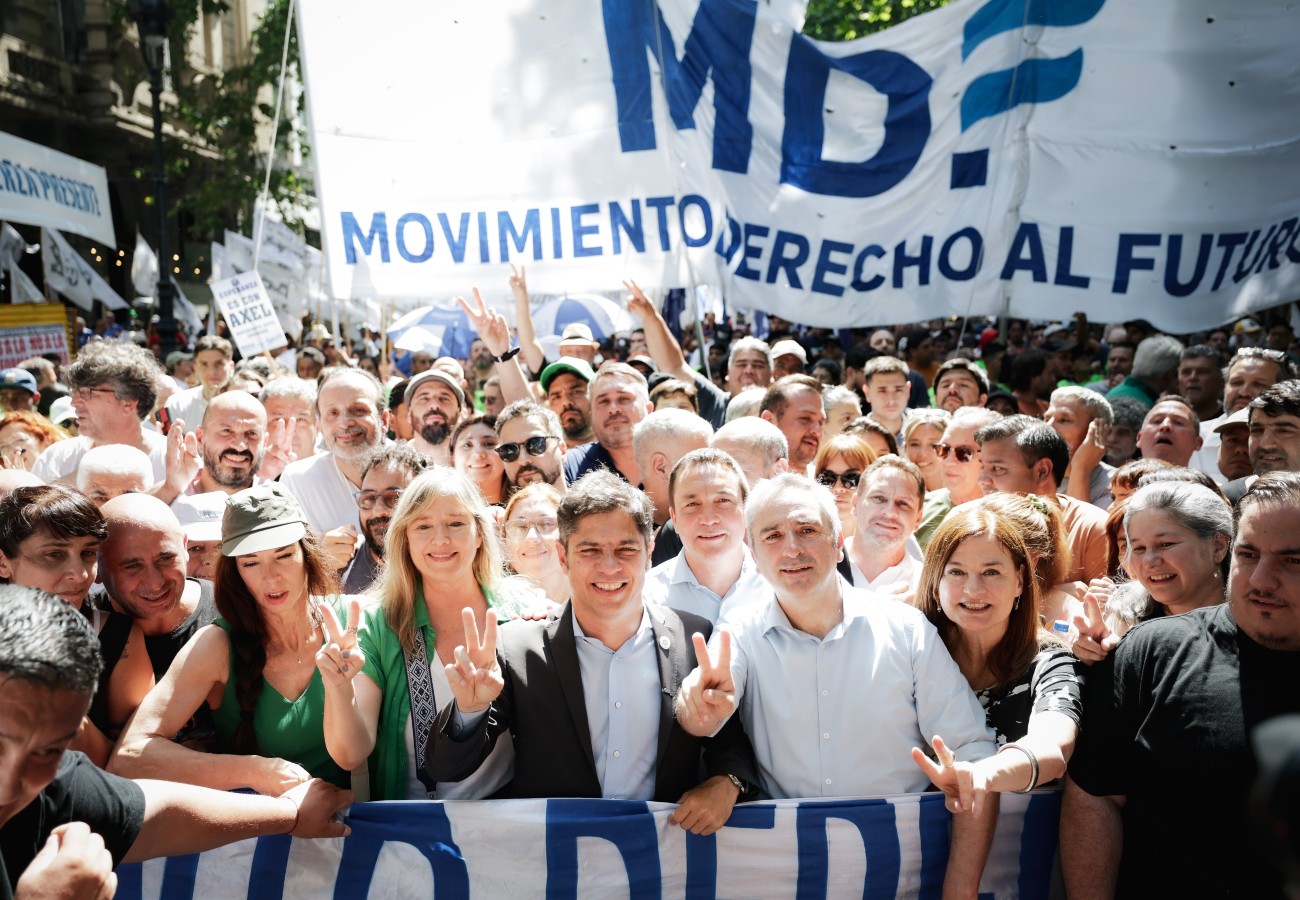 Imagen de El MDF movilizó contra la reforma laboral, con Axel a la cabeza